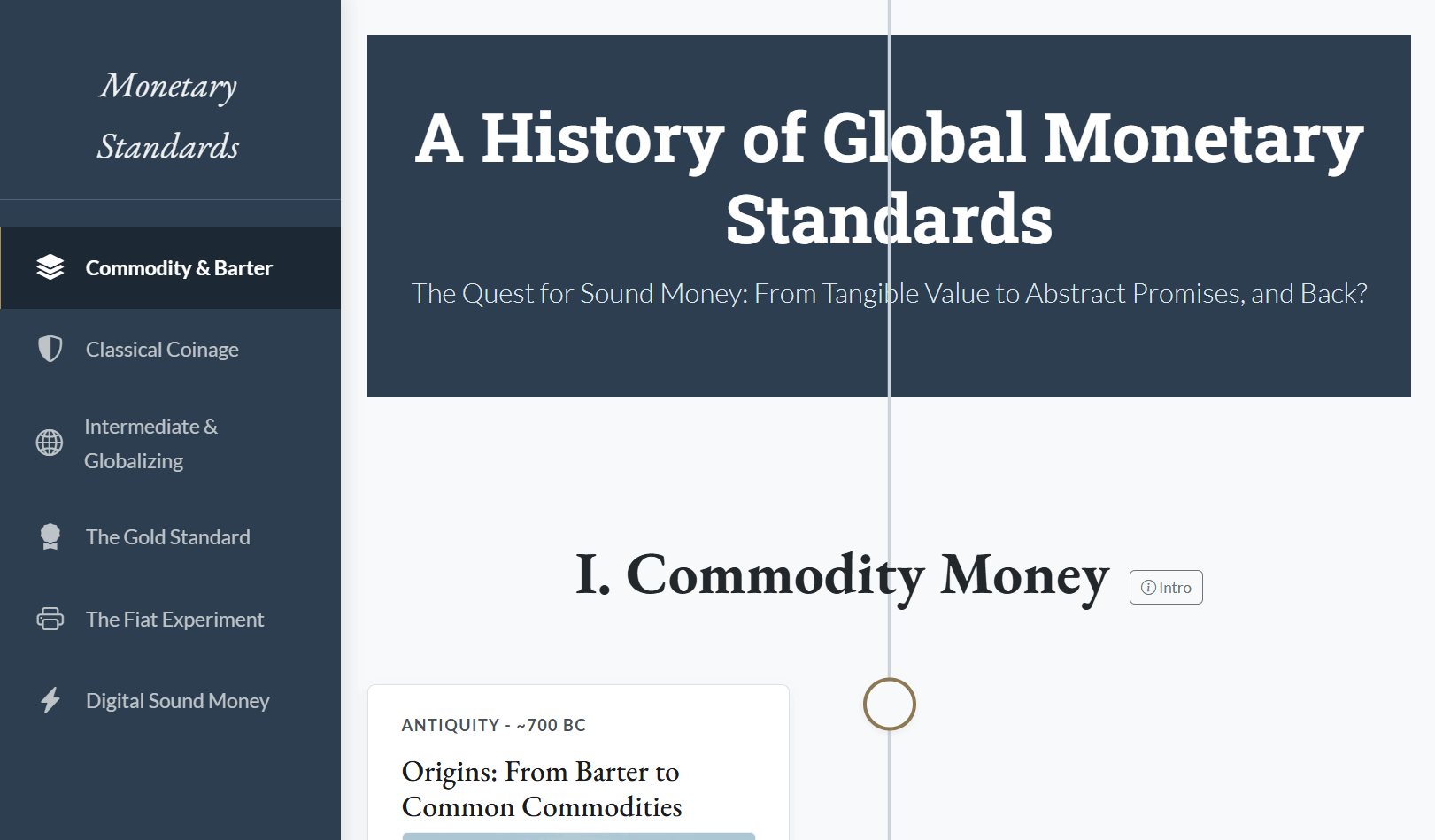 Preview for A Visual History of Global Monetary Standards - The Quest for Sound Money