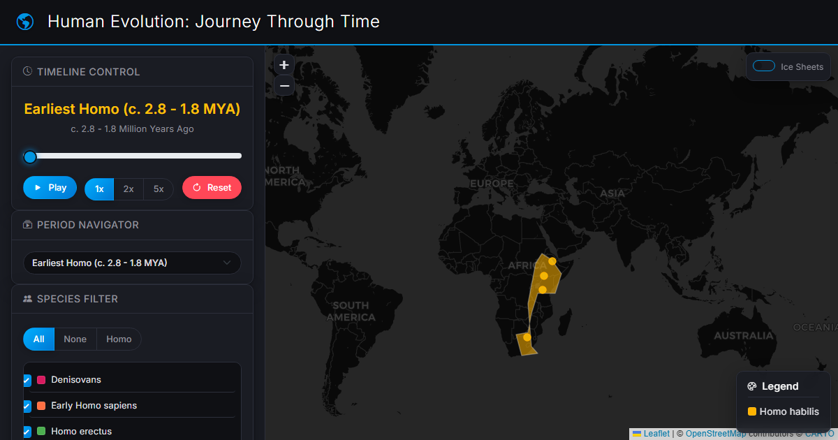 Preview for Human Evolution: An Interactive Journey Through Time