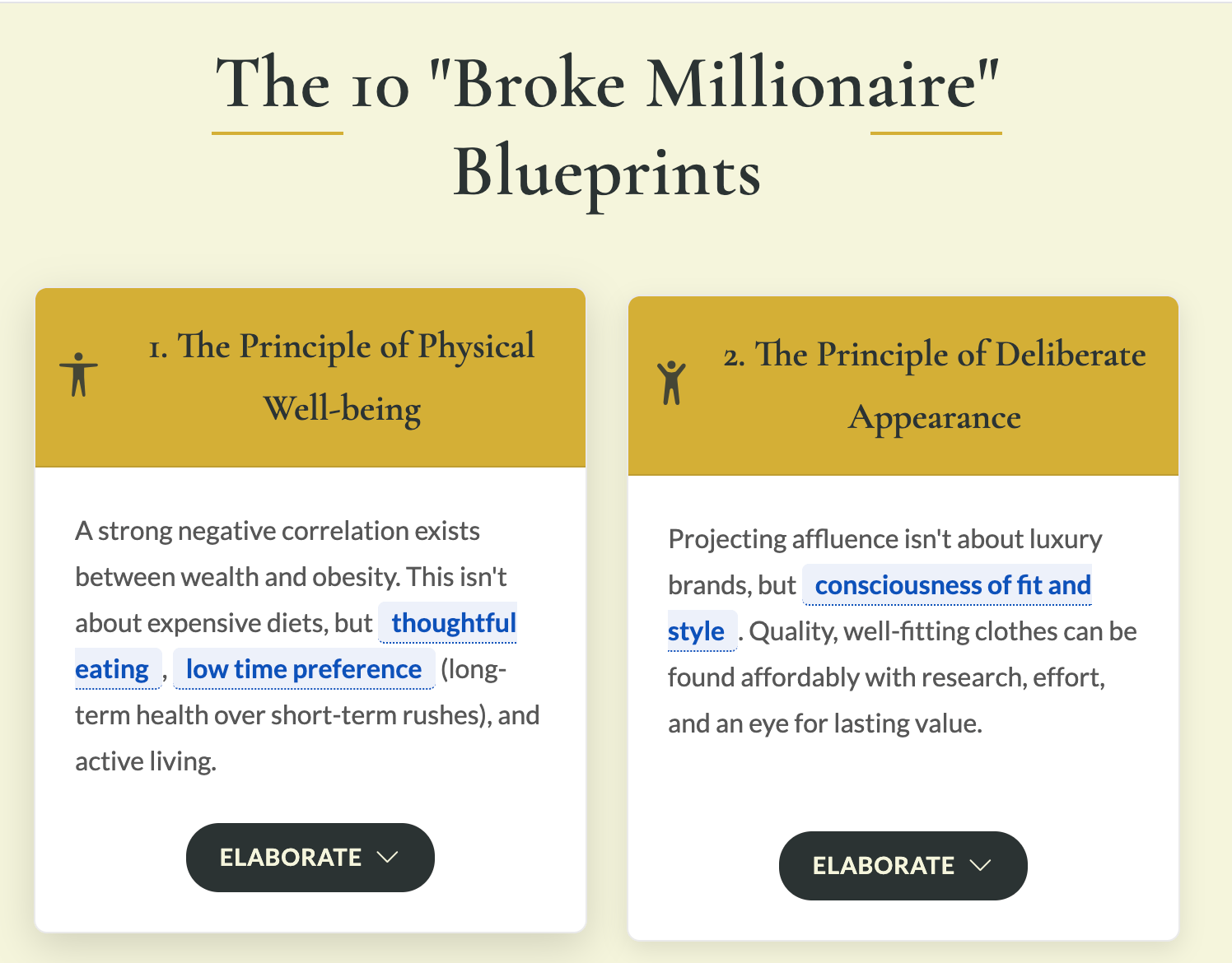 Preview for The Wealthy Demeanor: 10 Blueprints to Living Richer (Without a Fortune)