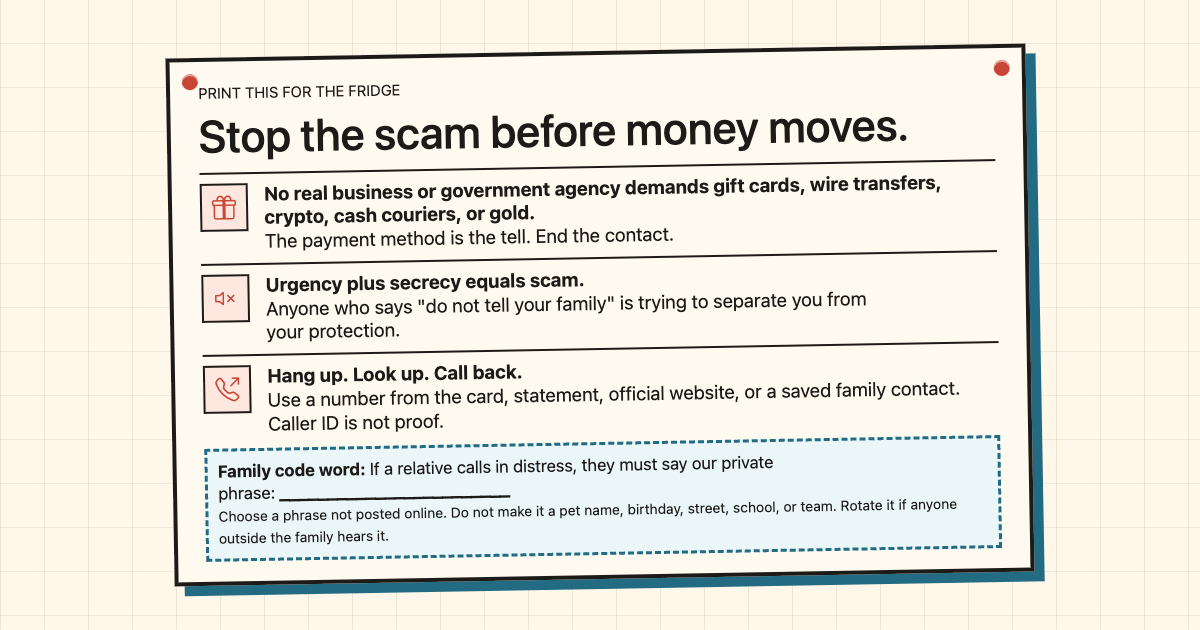 Preview for Protect Your Parents from Scams: Scripts, Code Word, Recovery