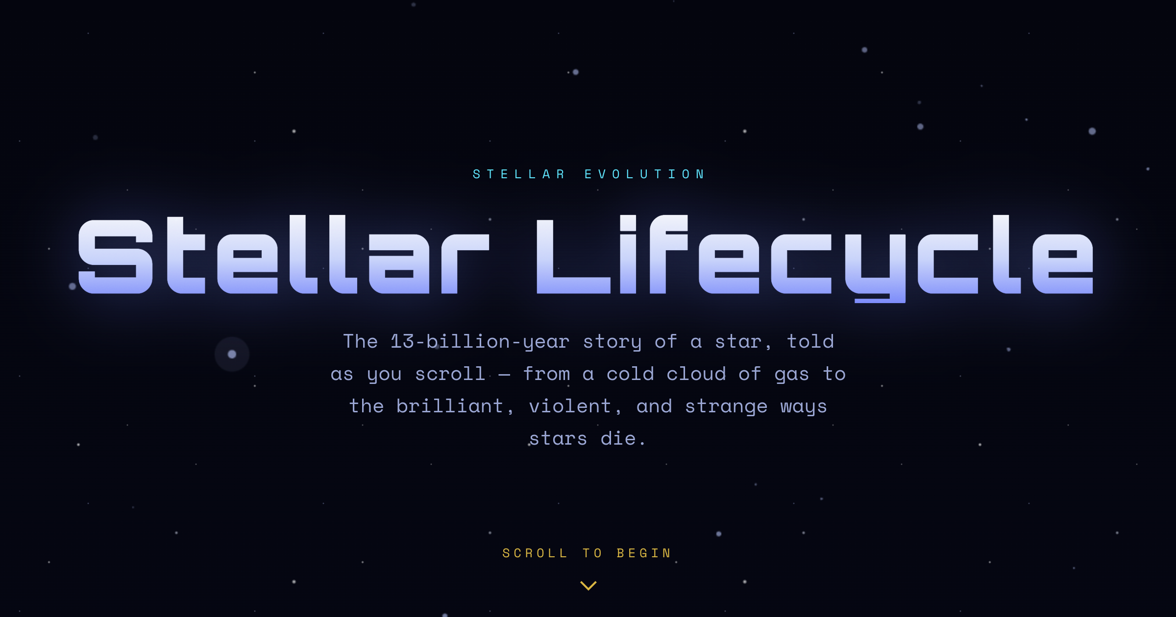 Preview for Stellar Lifecycle: A Scroll-Driven CSS Animation Journey